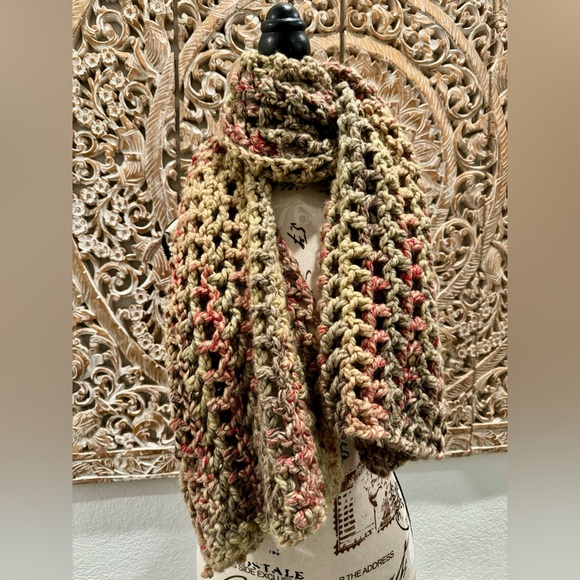 Handmade Crochet Scarf- 15”Wx56”L - Picture 8 of 12